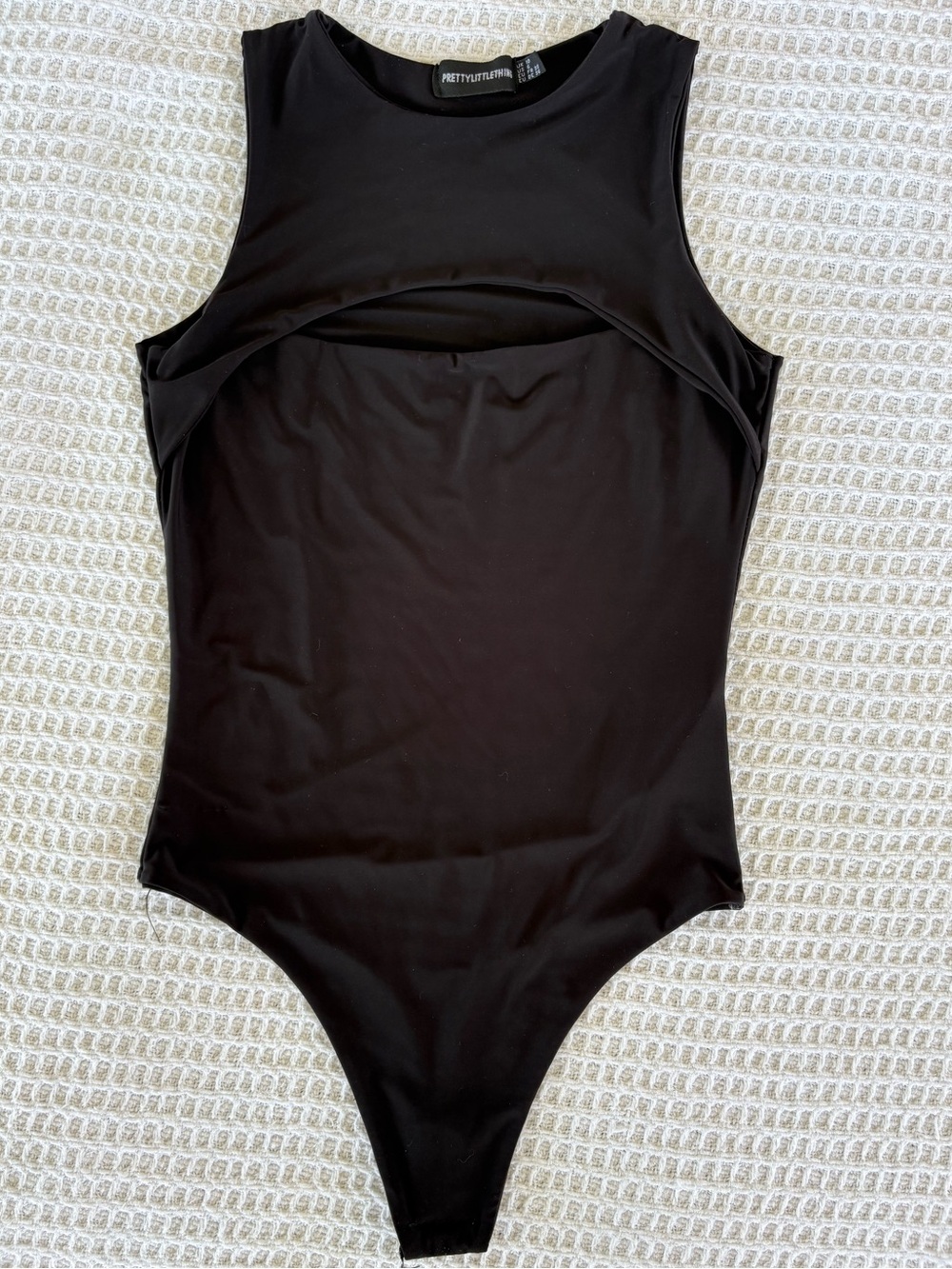 PRETTYLITTLETHING Black Girls' Cutout One-Piece bodysuit
